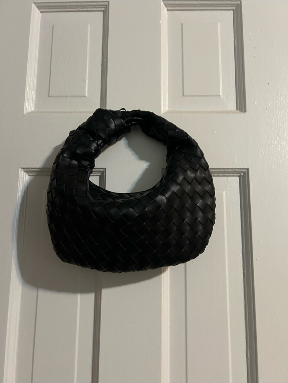Urban Expressions Woven Mini Hobo Bag Black